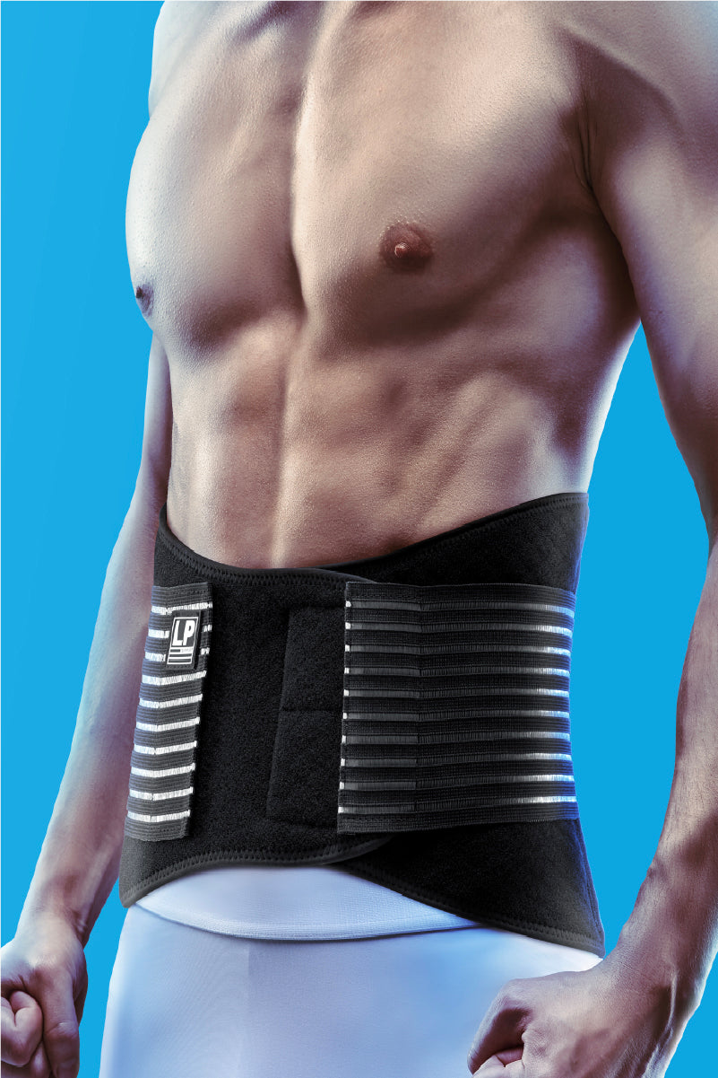 COOLPRENE X 573CA Back Support w/ Extra Waist Support and Bilateral Compressive Straps