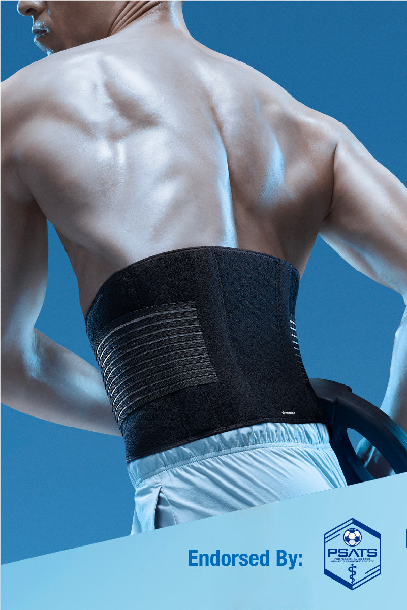 COOLPRENE X 573CA Back Support w/ Extra Waist Support and Bilateral Compressive Straps